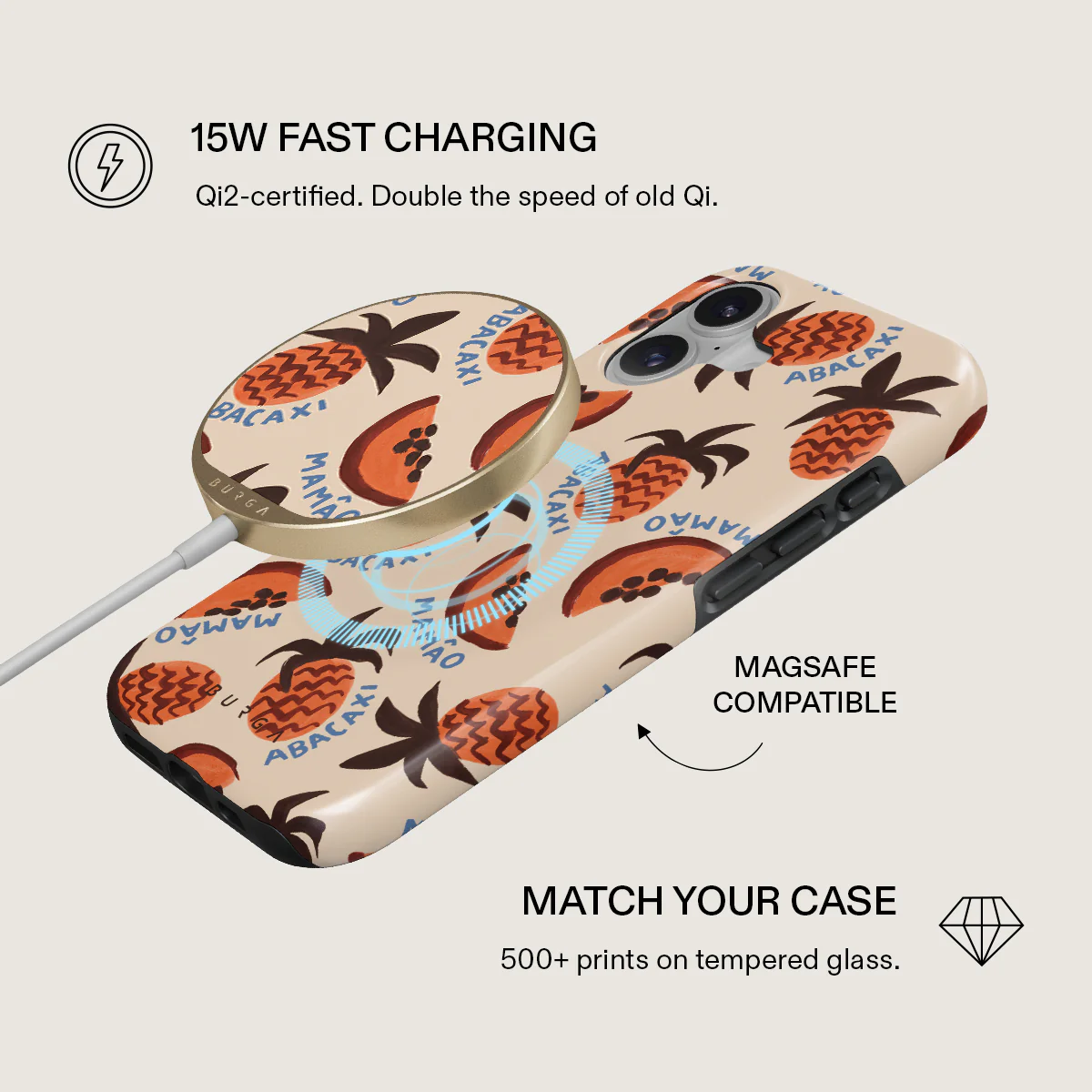 Abacaxi - Magnetic Wireless Charger