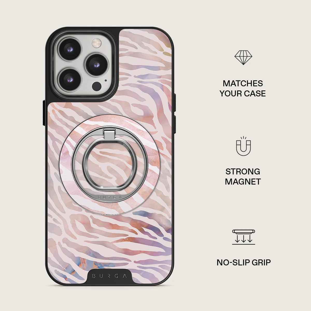 Sultry July - Zebra Magnetic Ring Holder