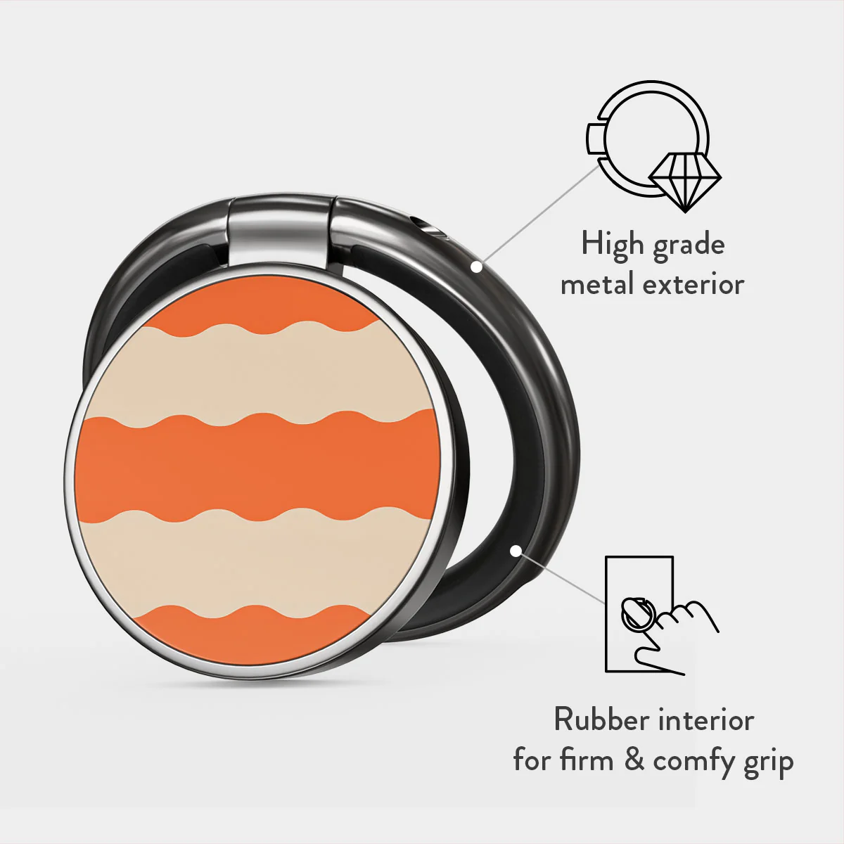 Papaya - Adhesive Ring Holder