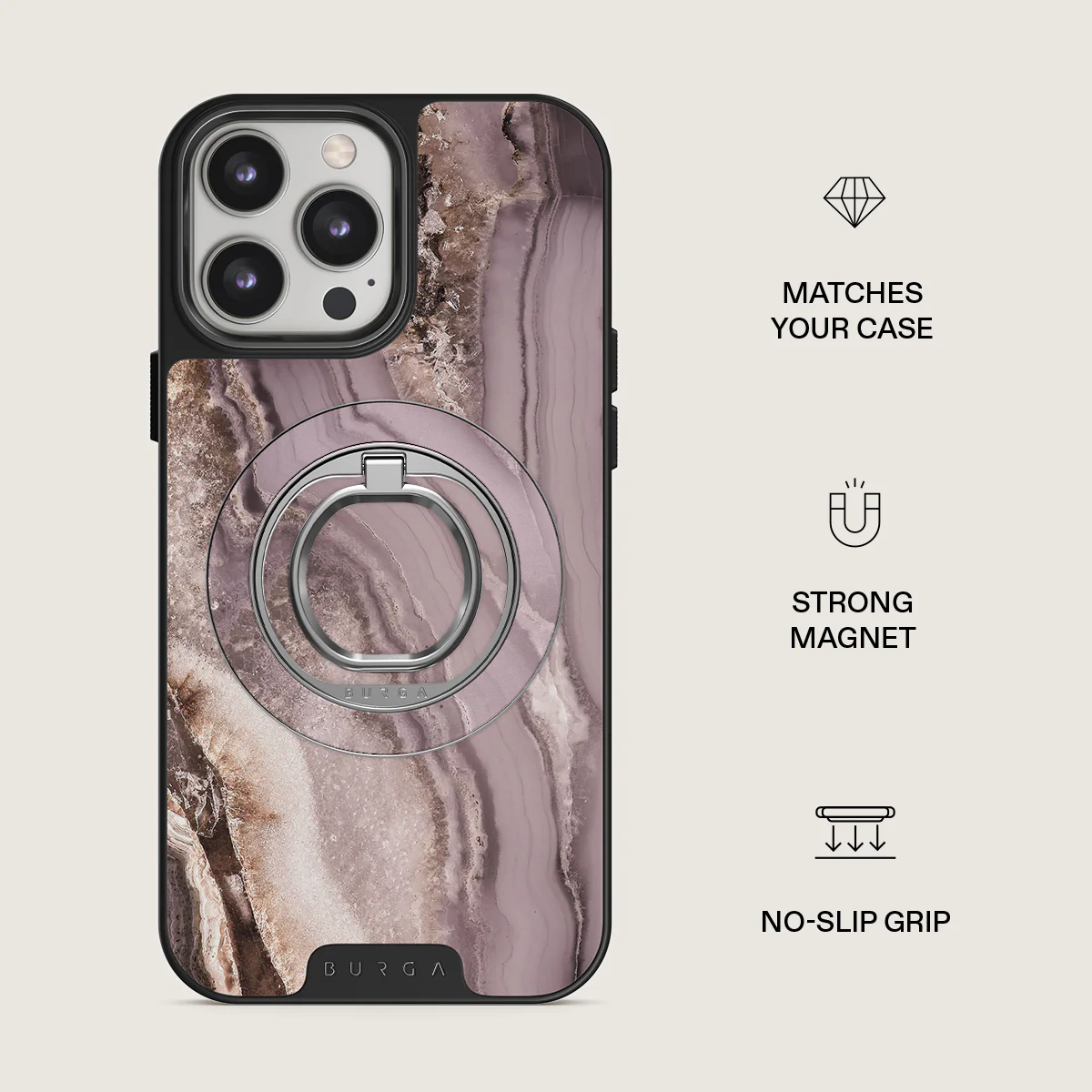 Golden Taupe - Fashion Magnetic Ring Holder