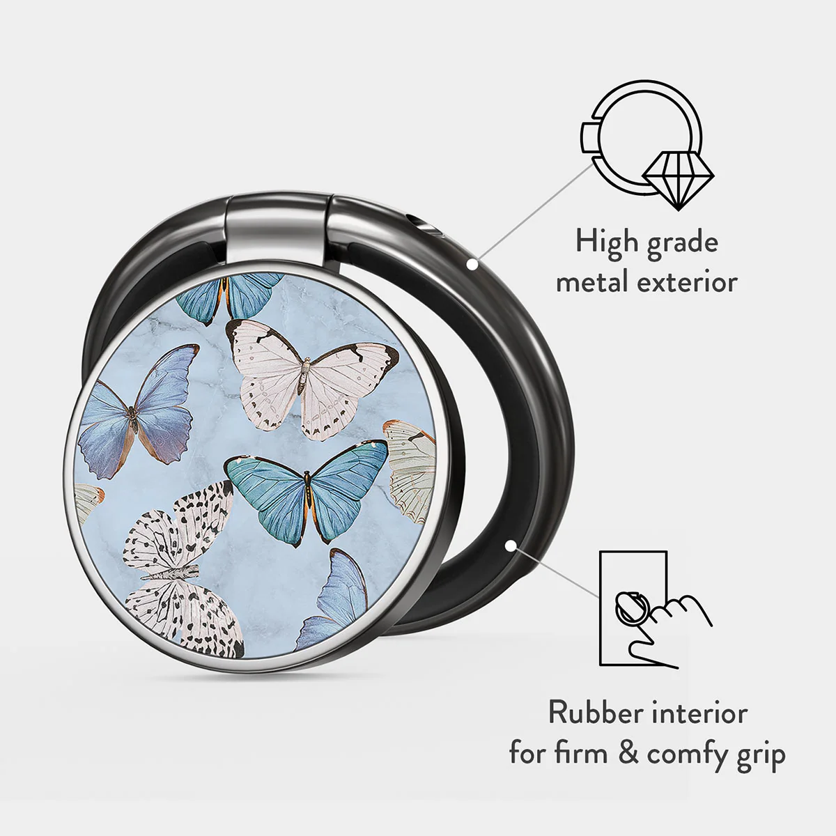 Give Me Butterflies - Adhesive Ring Holder