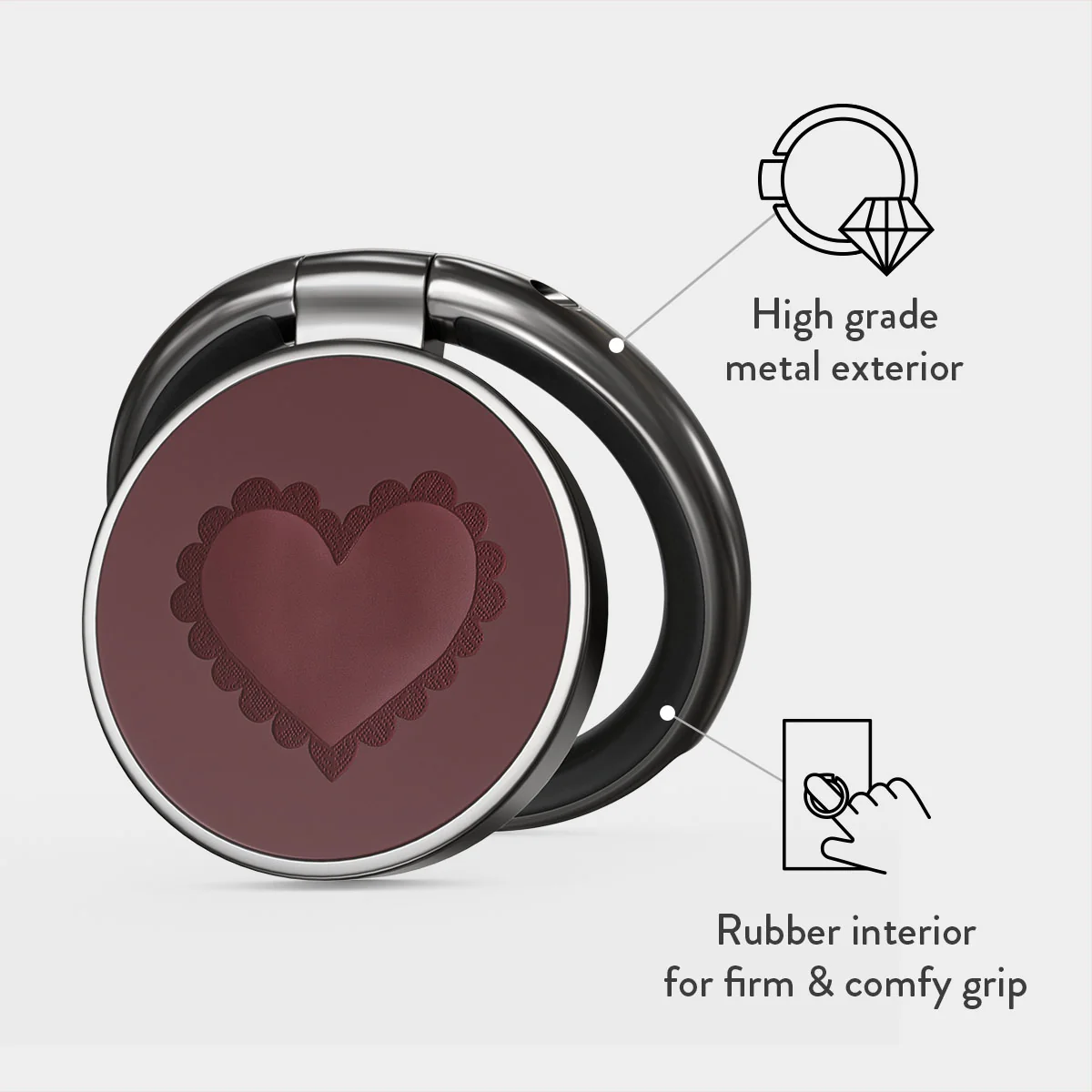 Loveholic - Adhesive Ring Holder