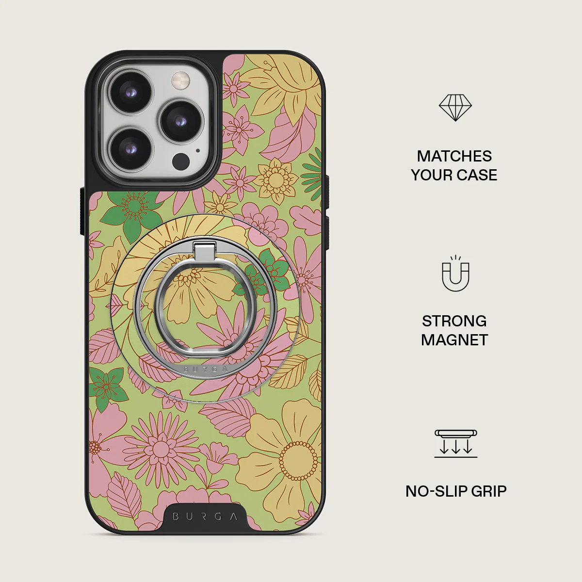 Amalfi Coast - Colorful Floral Magnetic Ring Holder