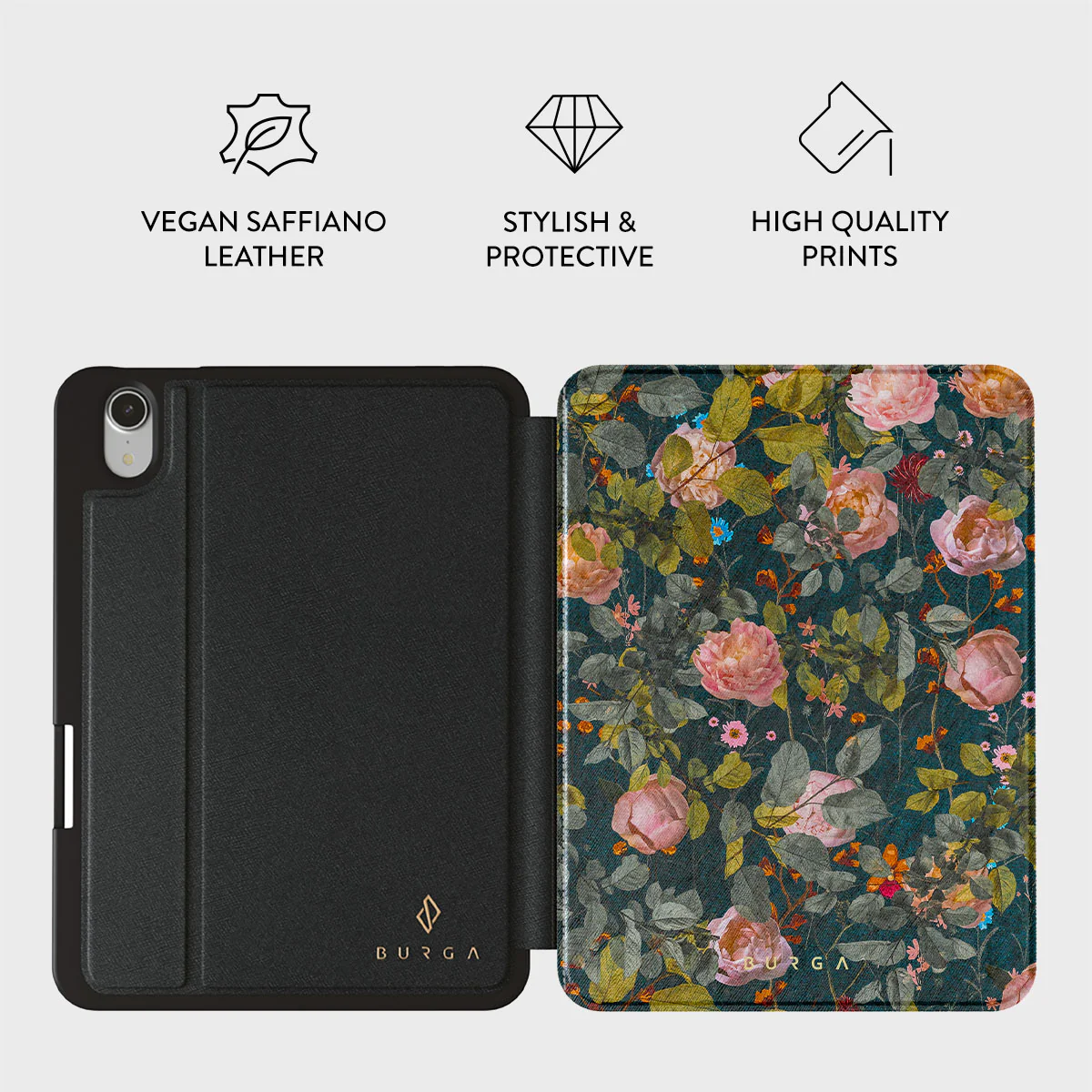 Bloomy Garden - Vintage iPad Mini 8.3 (A17 Pro/6th Gen) Case