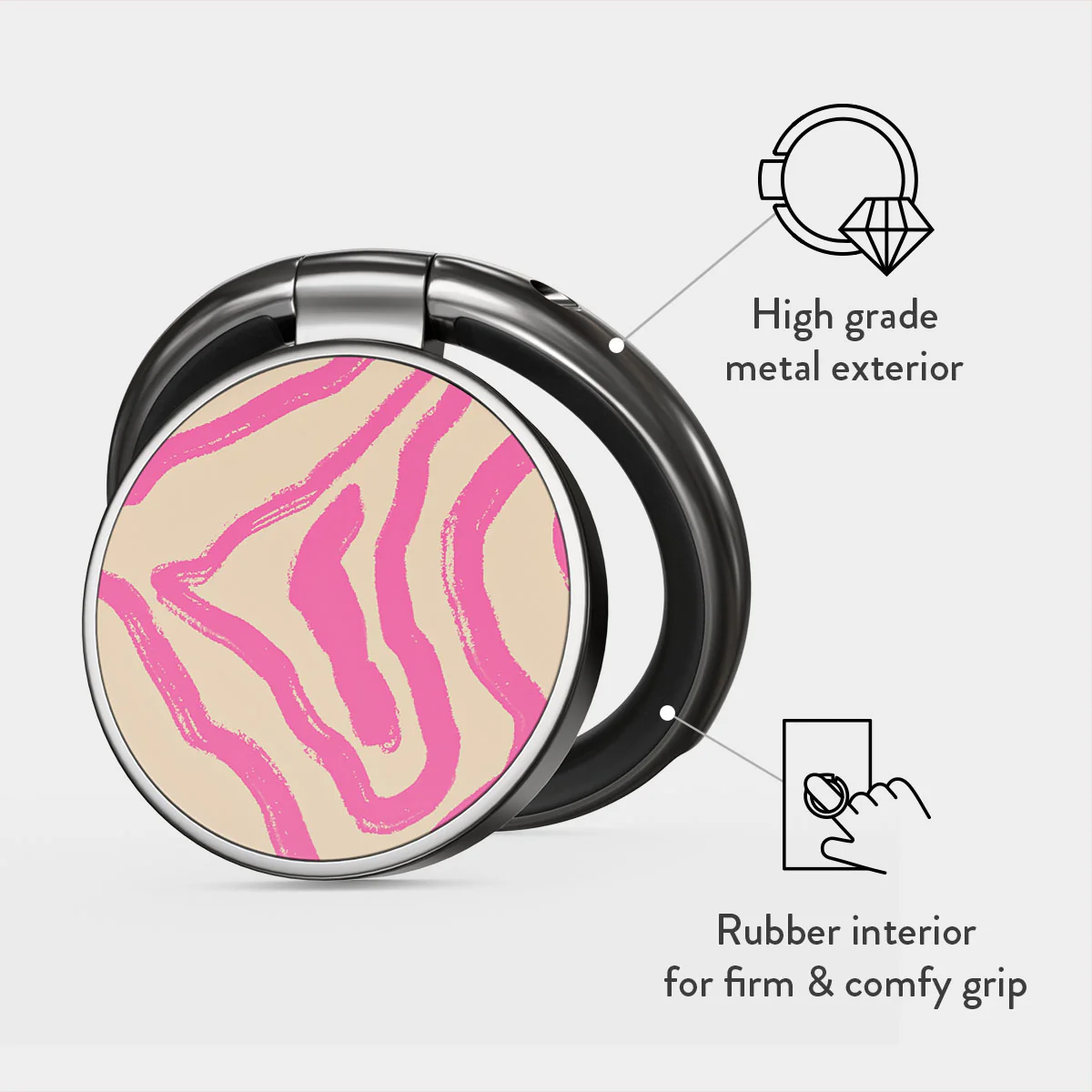 Pink Shores - Adhesive Ring Holder