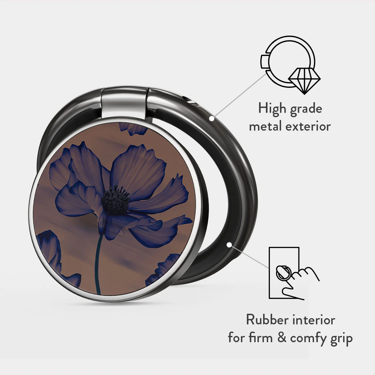 Velvet Night - Adhesive Ring Holder