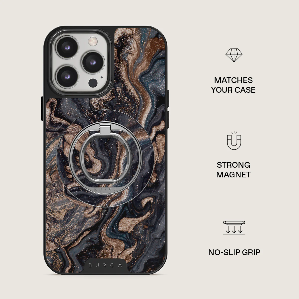 Enchanted Mirror - Marble Magnetic Ring Holder