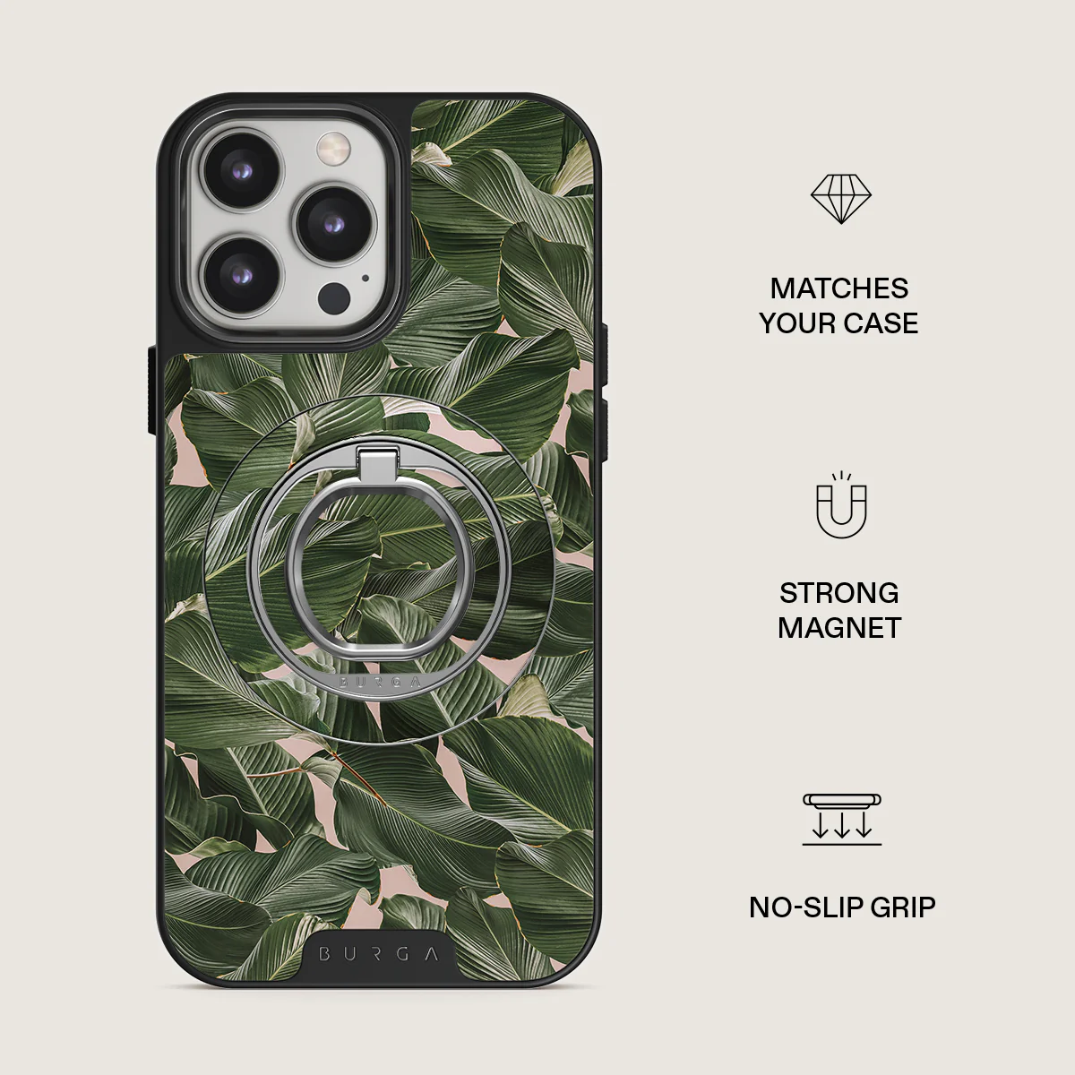 So Lush - Bannana Leaves Magnetic Ring Holder