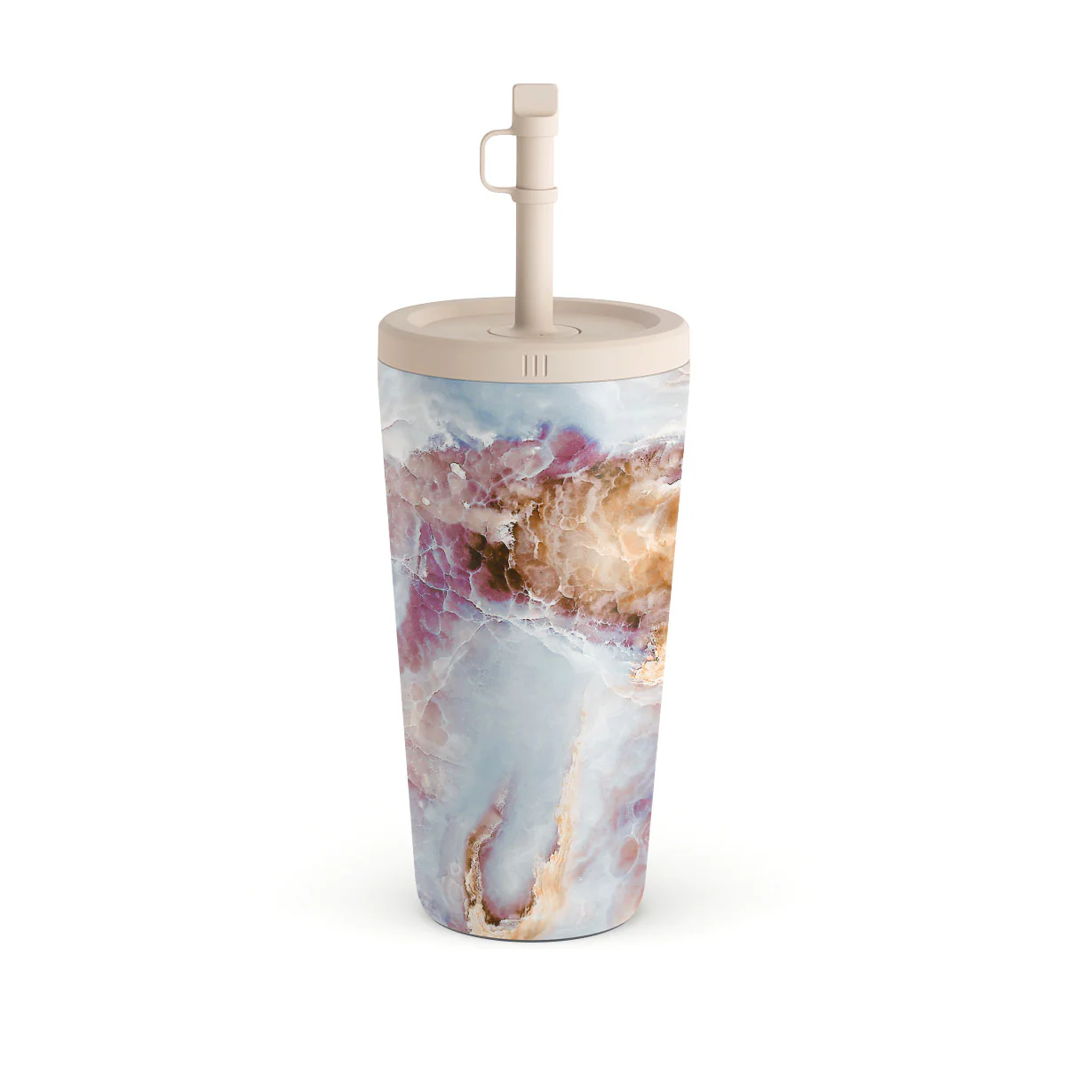 Frozen Leaves - Cute Marble Travel Mug