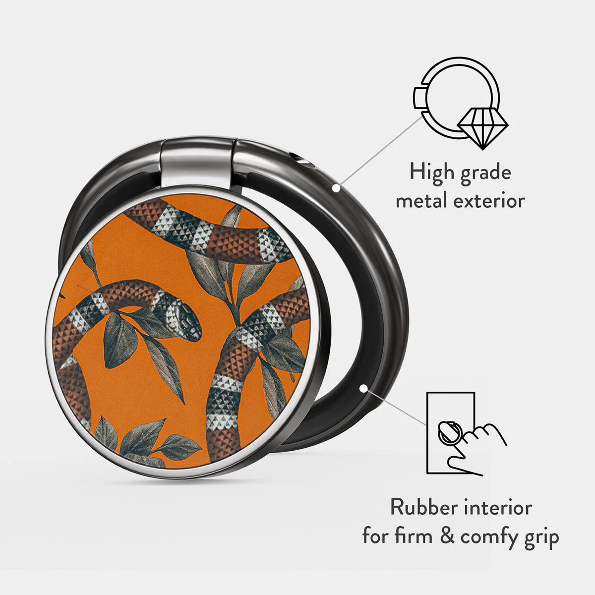 Bitter Apricot - Snake Adhesive Ring Holder