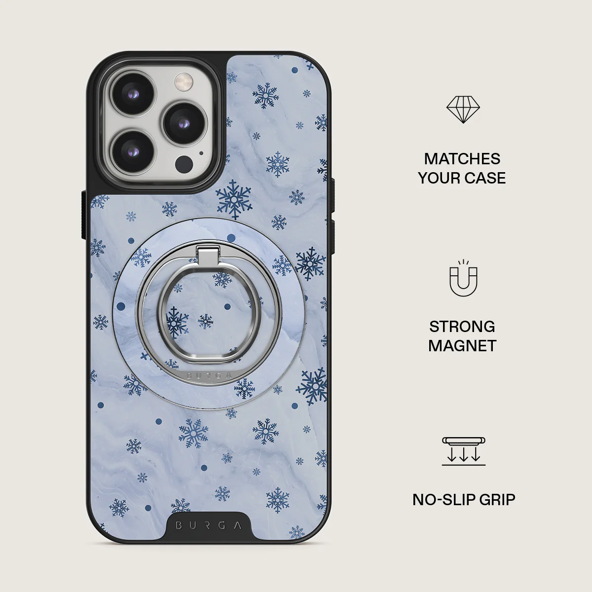 Ice Queen - Snowflakes Magnetic Ring Holder