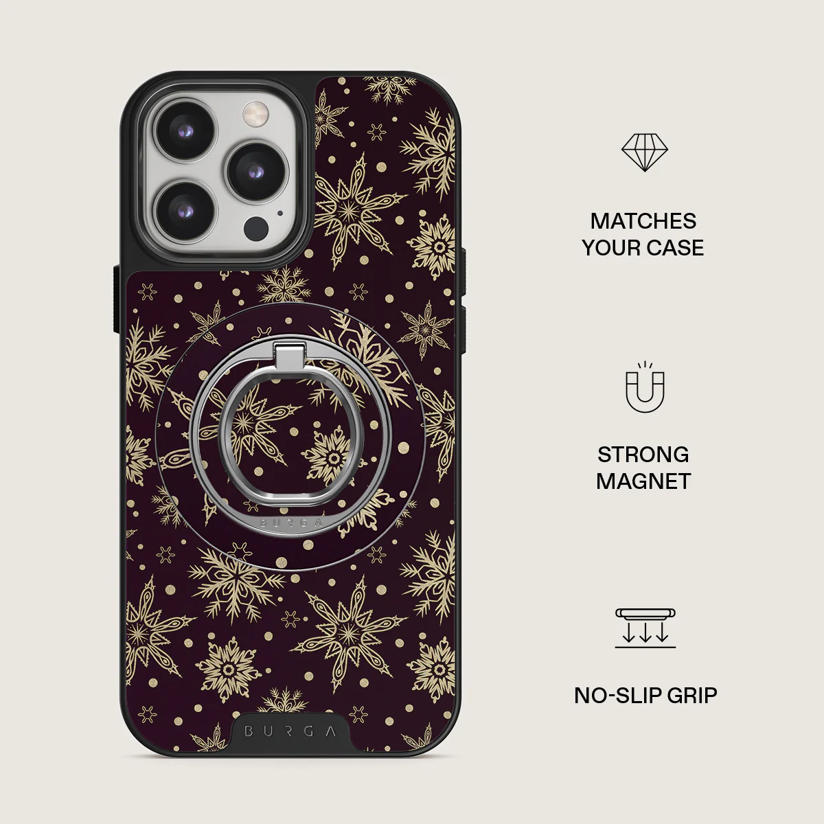 Sleeping Beauty - Snowflakes Magnetic Ring Holder