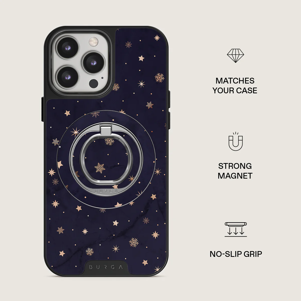 Midnight Kiss - Star Magnetic Ring Holder