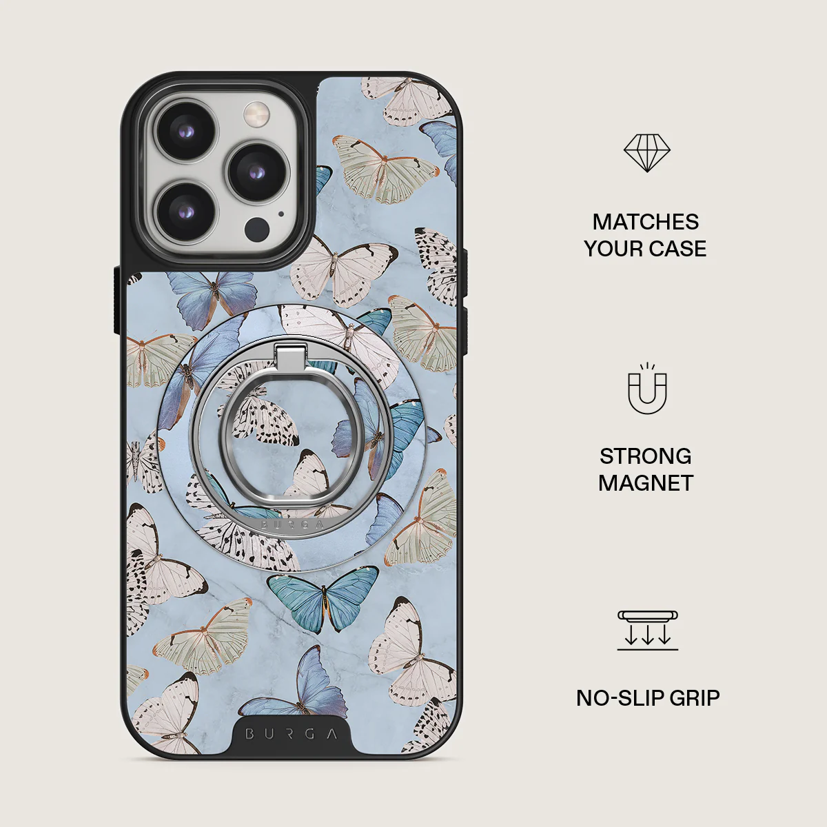 Give Me Butterflies - Magnetic Ring Holder