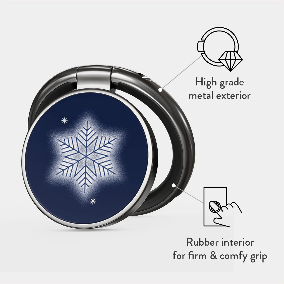 Frosty Pines - Adhesive Ring Holder