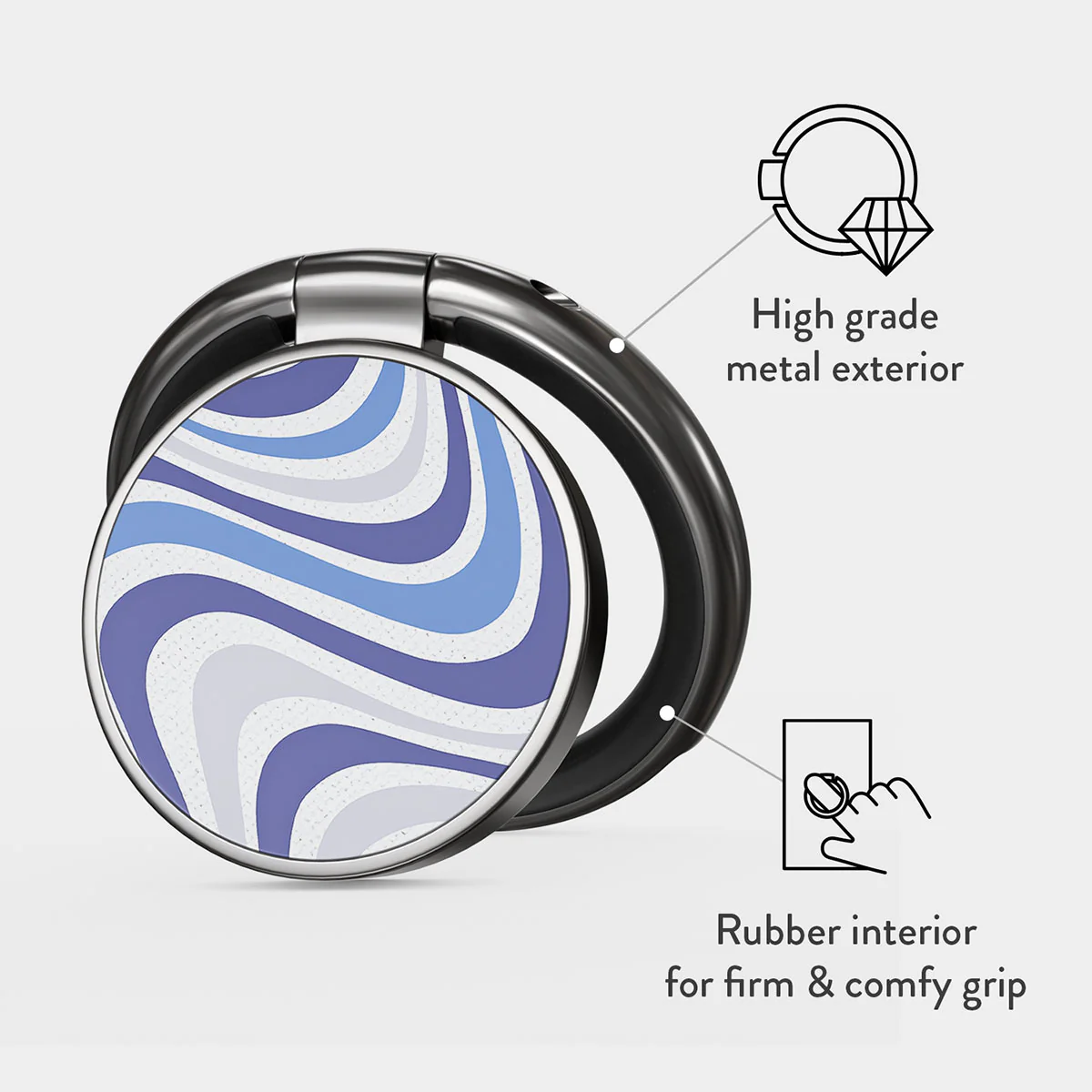 Stay Groovy - Adhesive Ring Holder