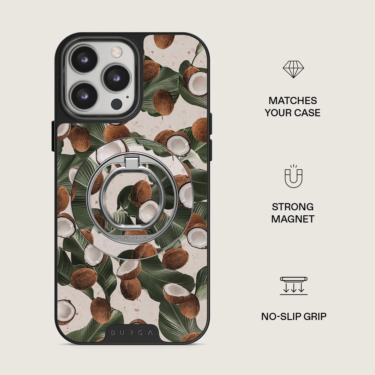 Coconut Crush - Magnetic Ring Holder