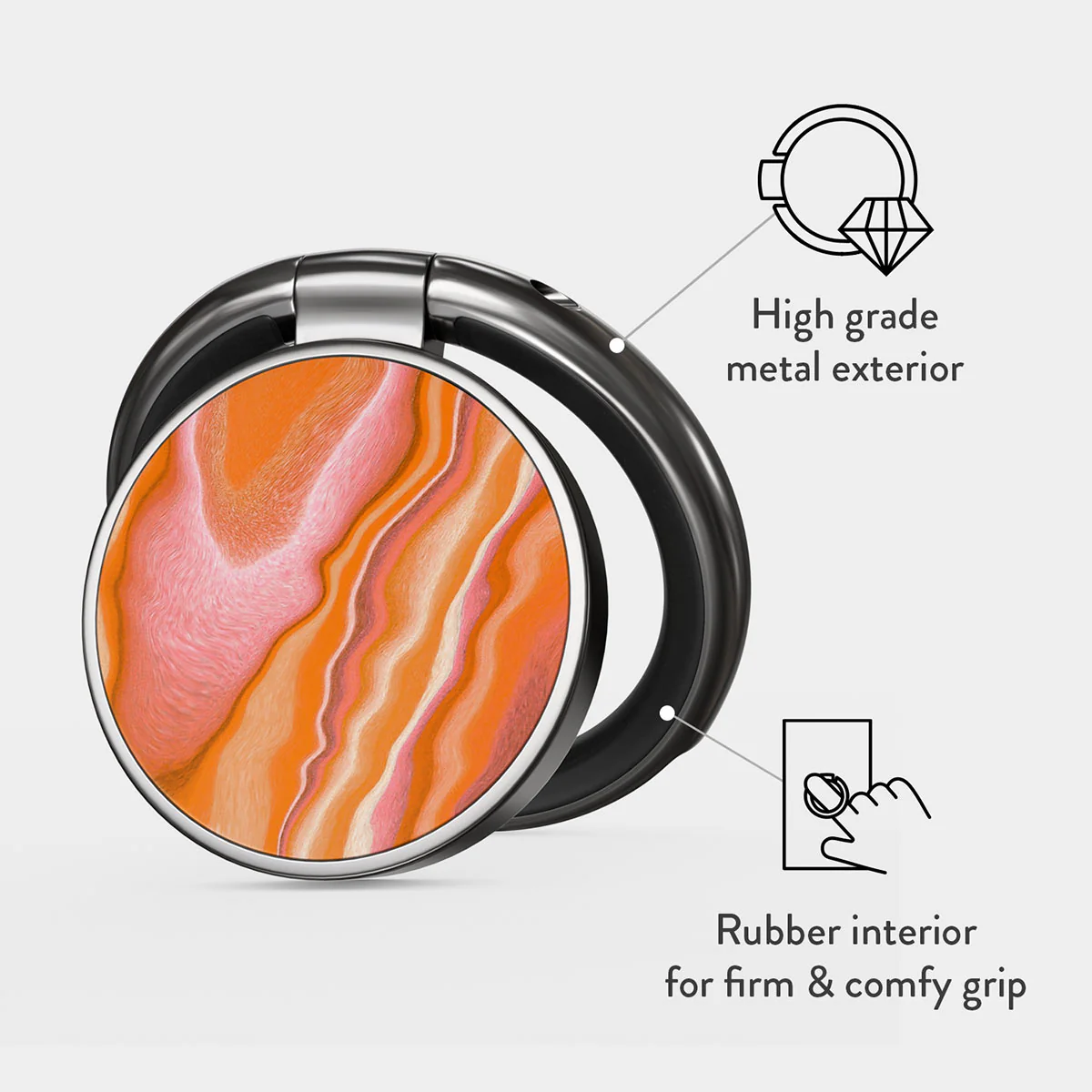 Retro Glow - Adhesive Ring Holder