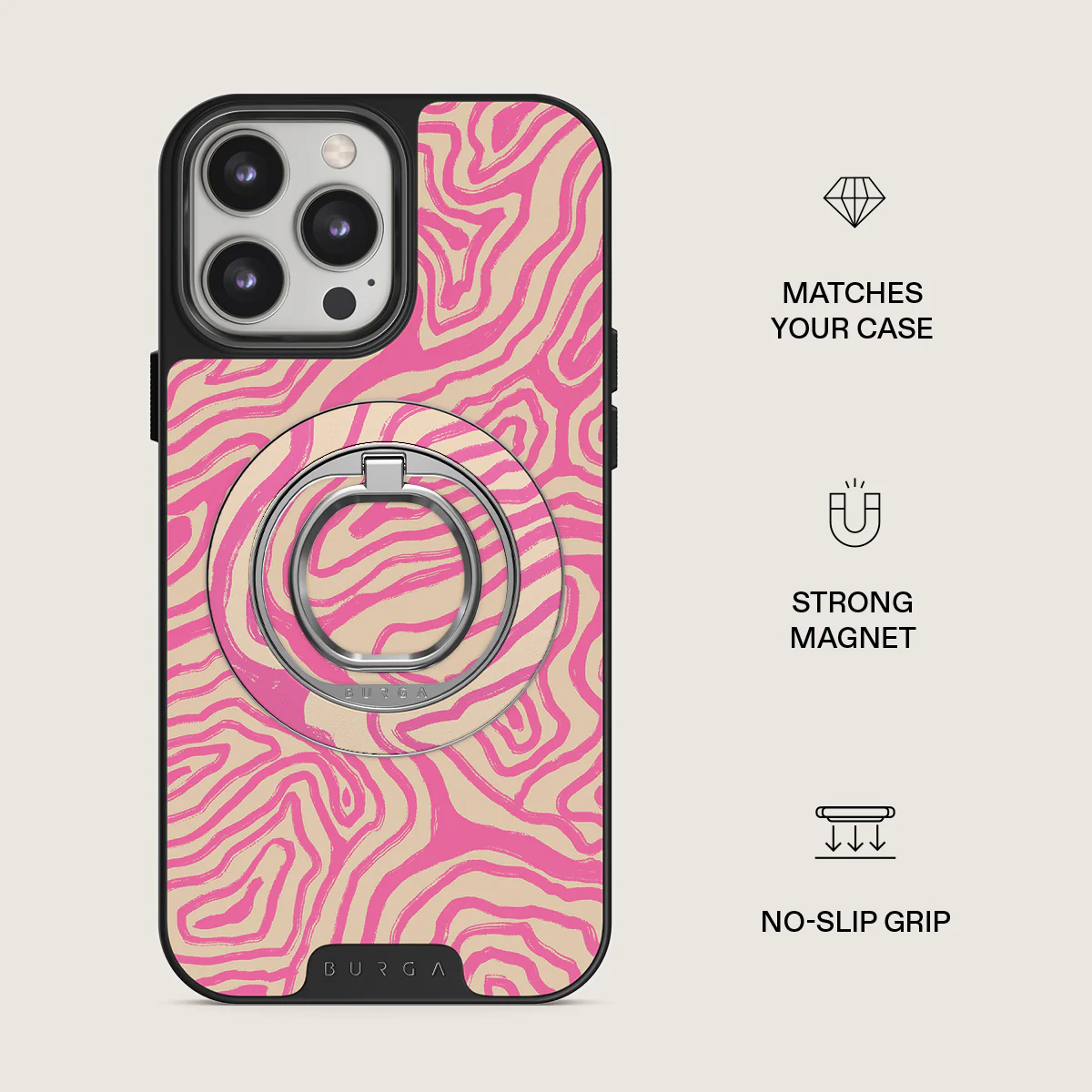 Pink Shores - Magnetic Ring Holder