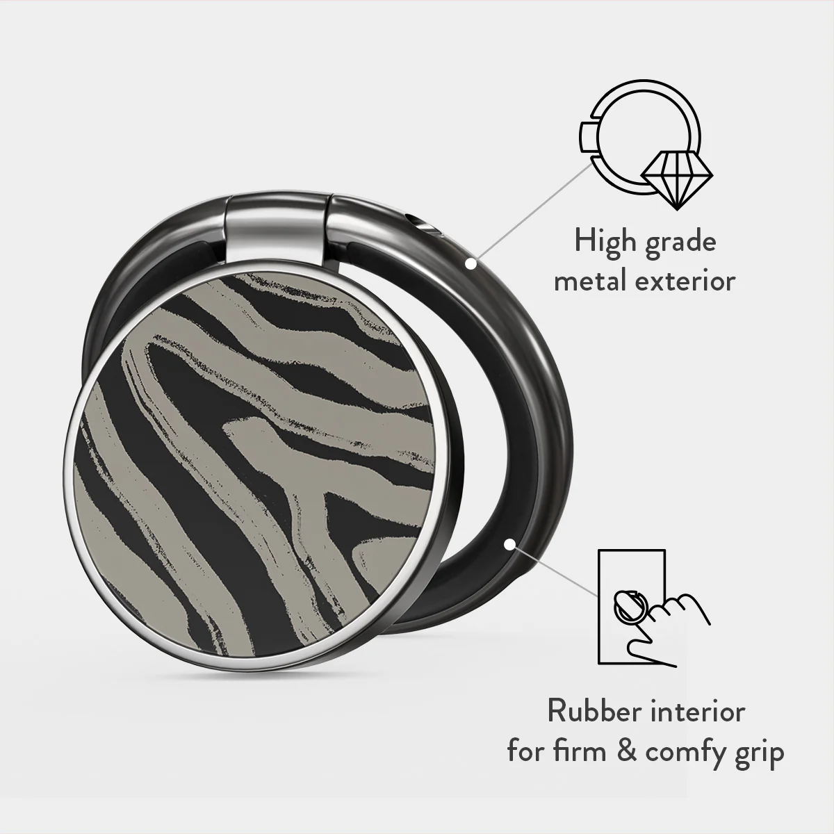 Black Sand - Adhesive Ring Holder