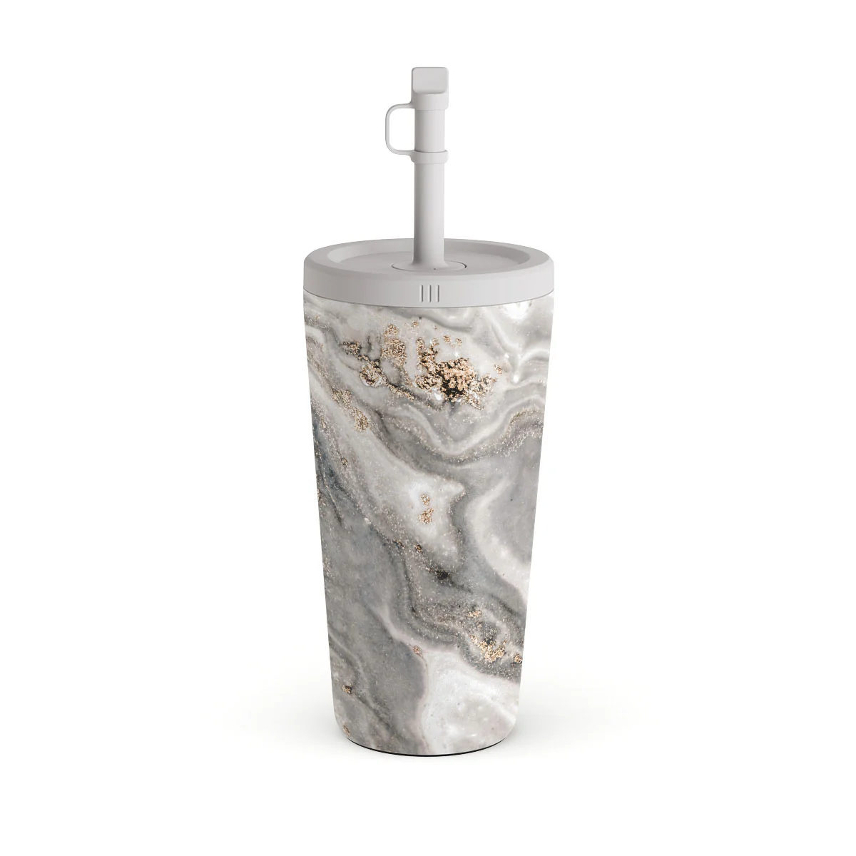 Snowstorm - Grey Marble Travel Mug