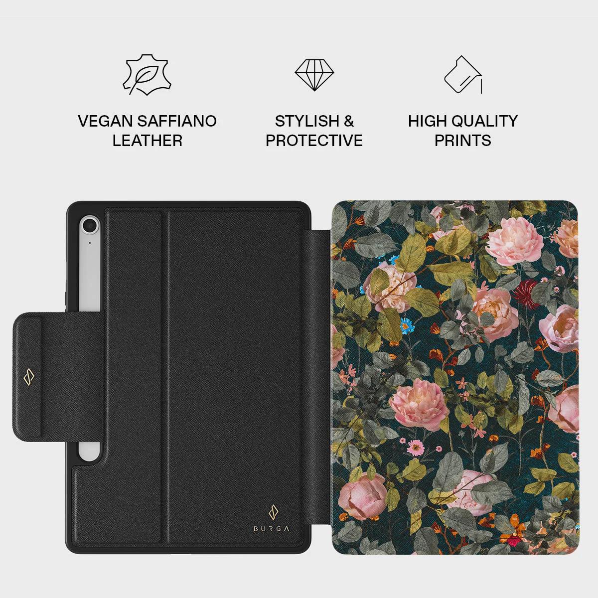 Bloomy Garden - Vintage Samsung Galaxy Tab S10 FE Case