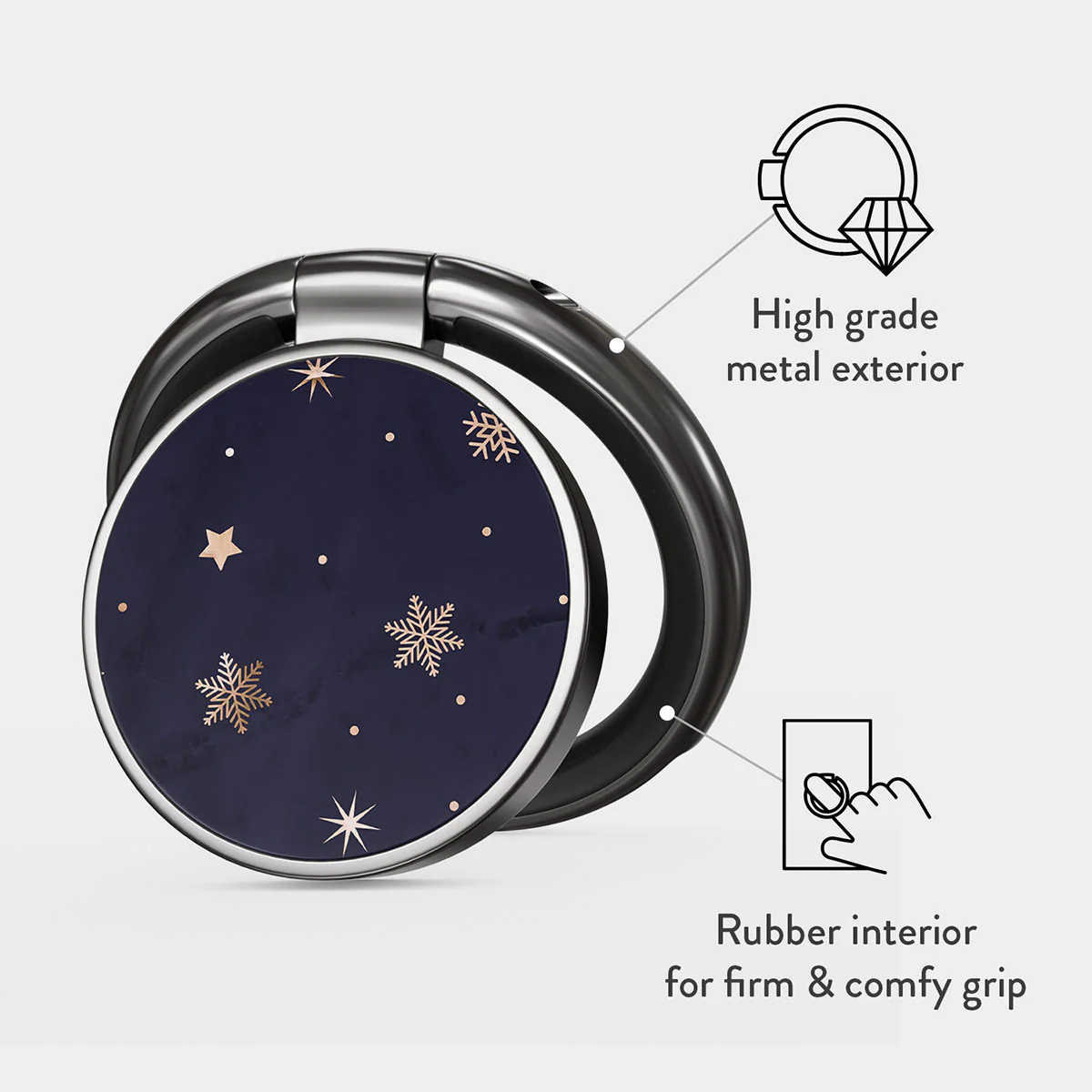 Midnight Kiss - Star Adhesive Ring Holder