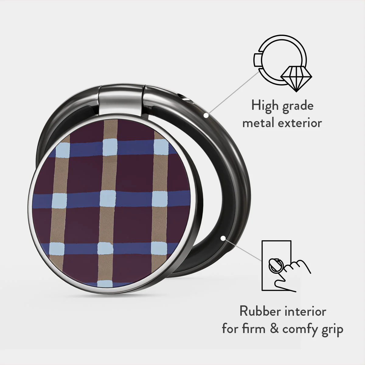 Crosscheck - Adhesive Ring Holder