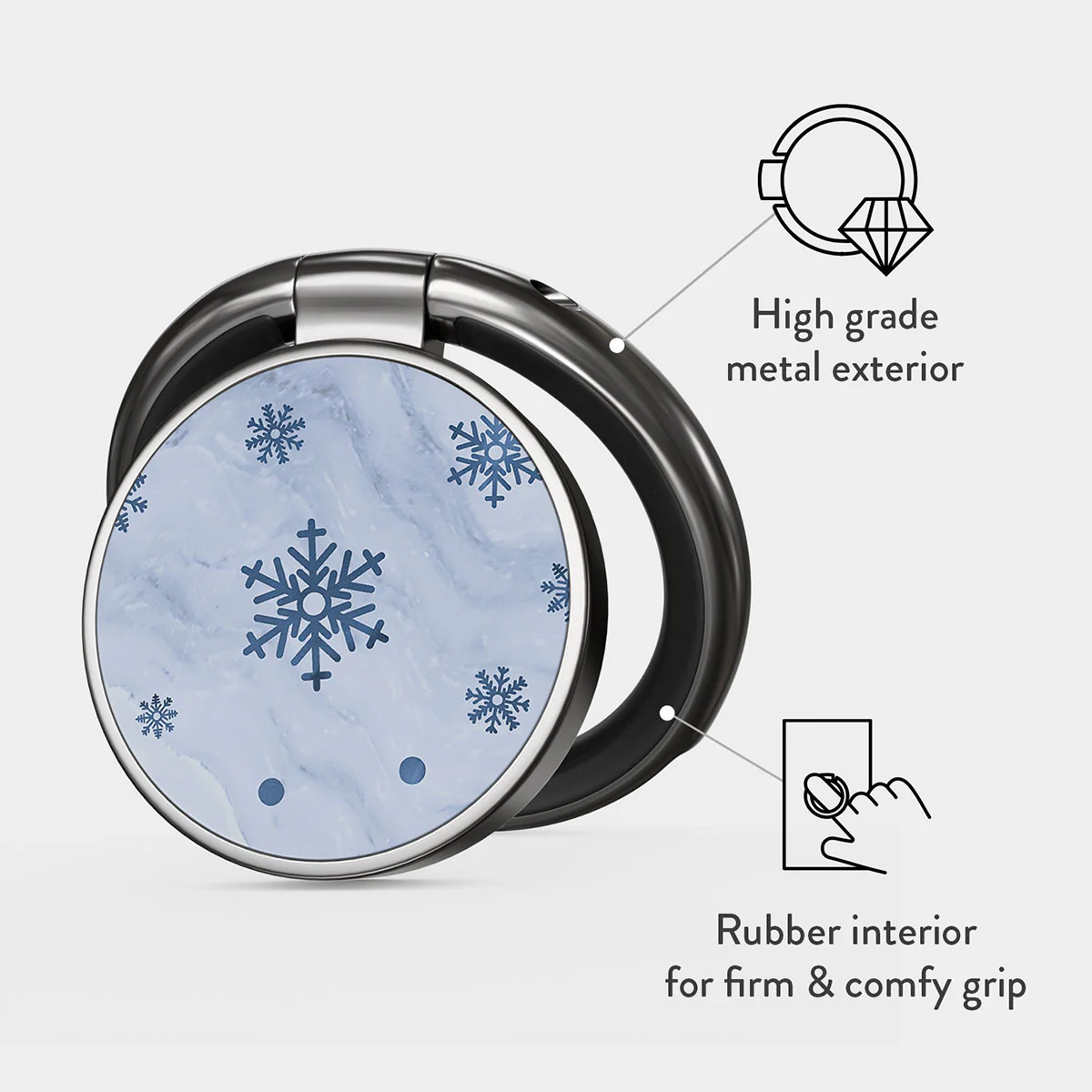 Ice Queen - Snowflakes Adhesive Ring Holder