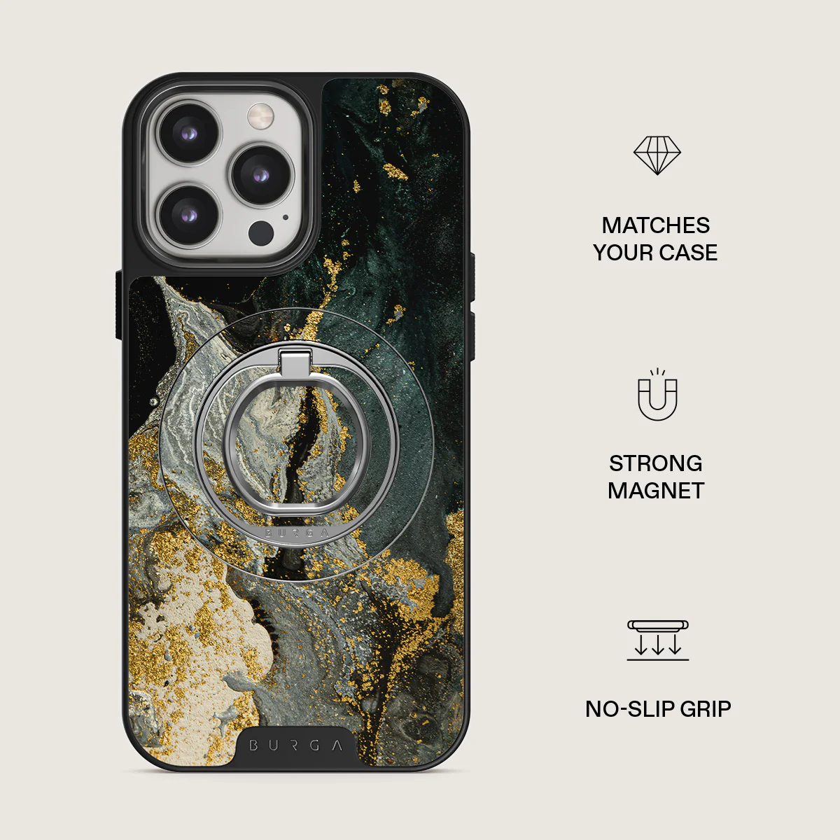 Northern Lights - Marble Magnetic Ring Holder