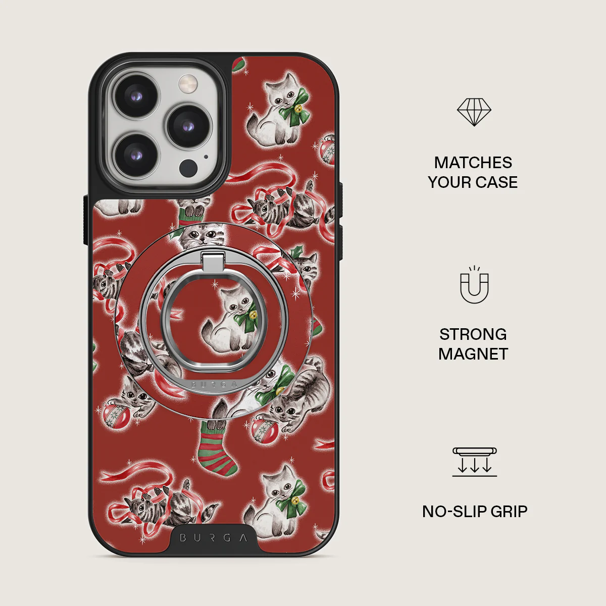 Merry Kitty - Magnetic Ring Holder