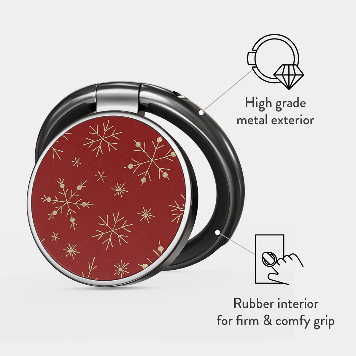 Dear Santa - Snowflake Adhesive Ring Holder