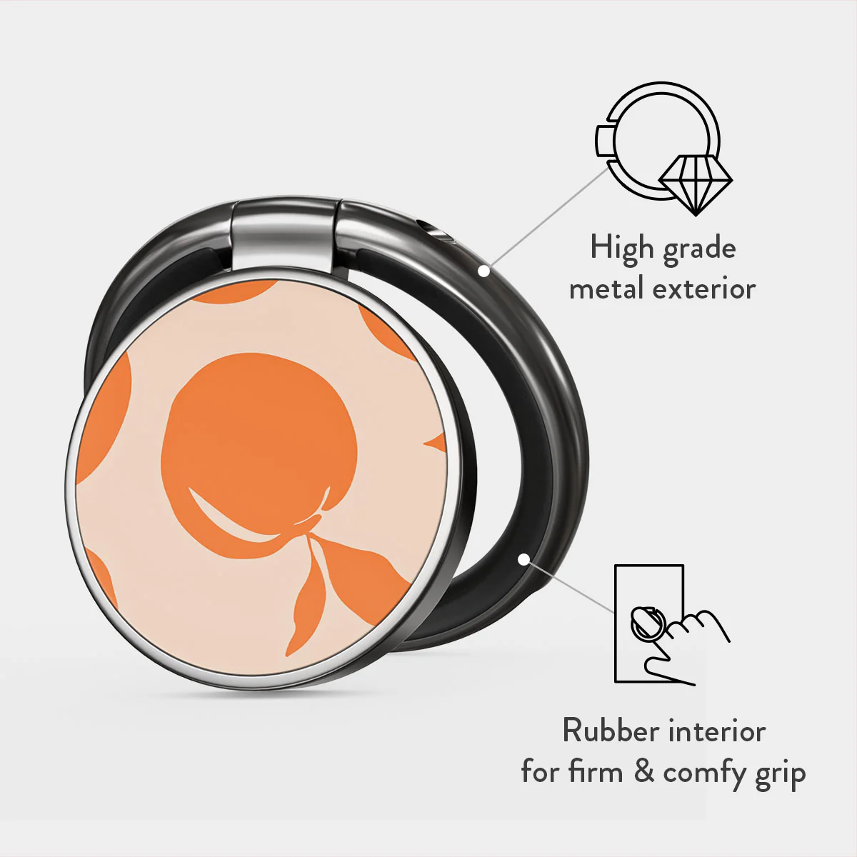 Peach Fuzz - Adhesive Ring Holder