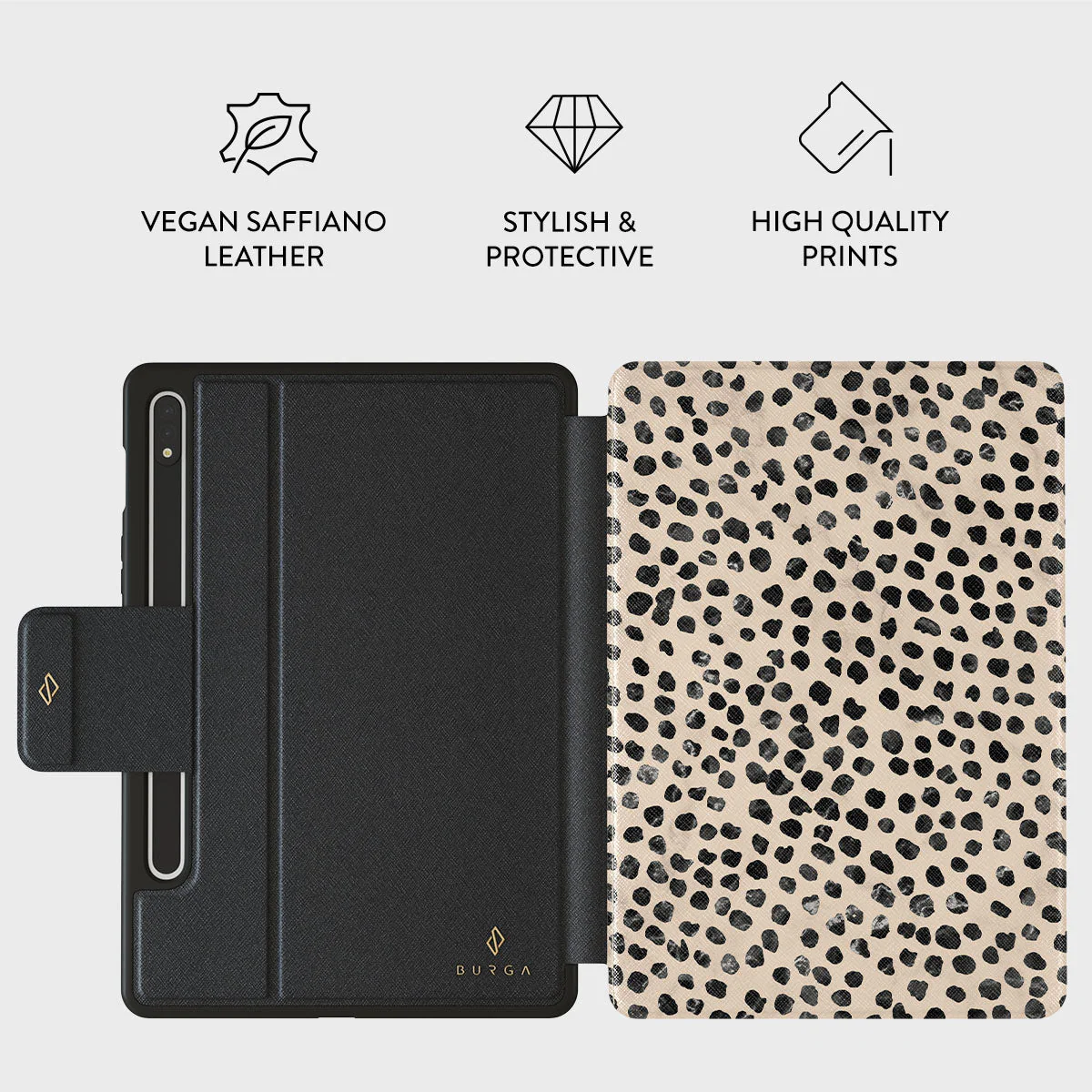 Almond Latte - Cute Samsung Galaxy Tab S9 FE Case