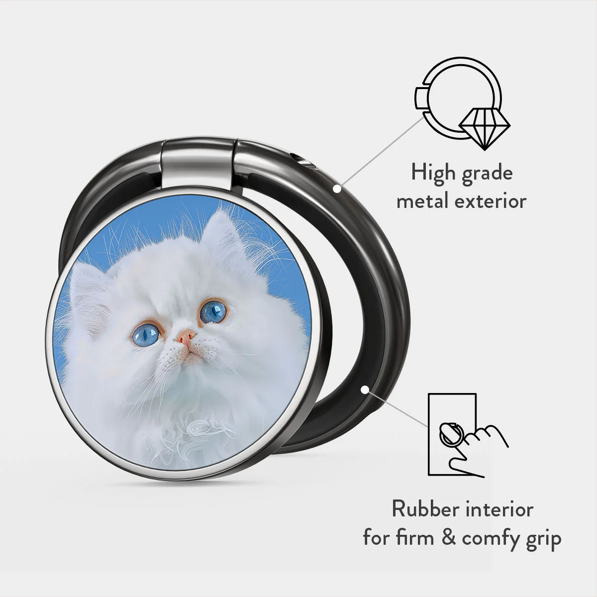 Nine Lives - Adhesive Ring Holder
