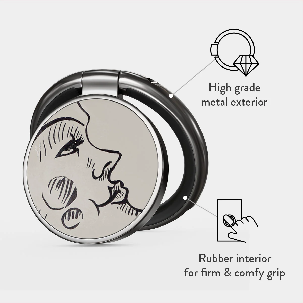 Moonlit Lovers - Adhesive Ring Holder