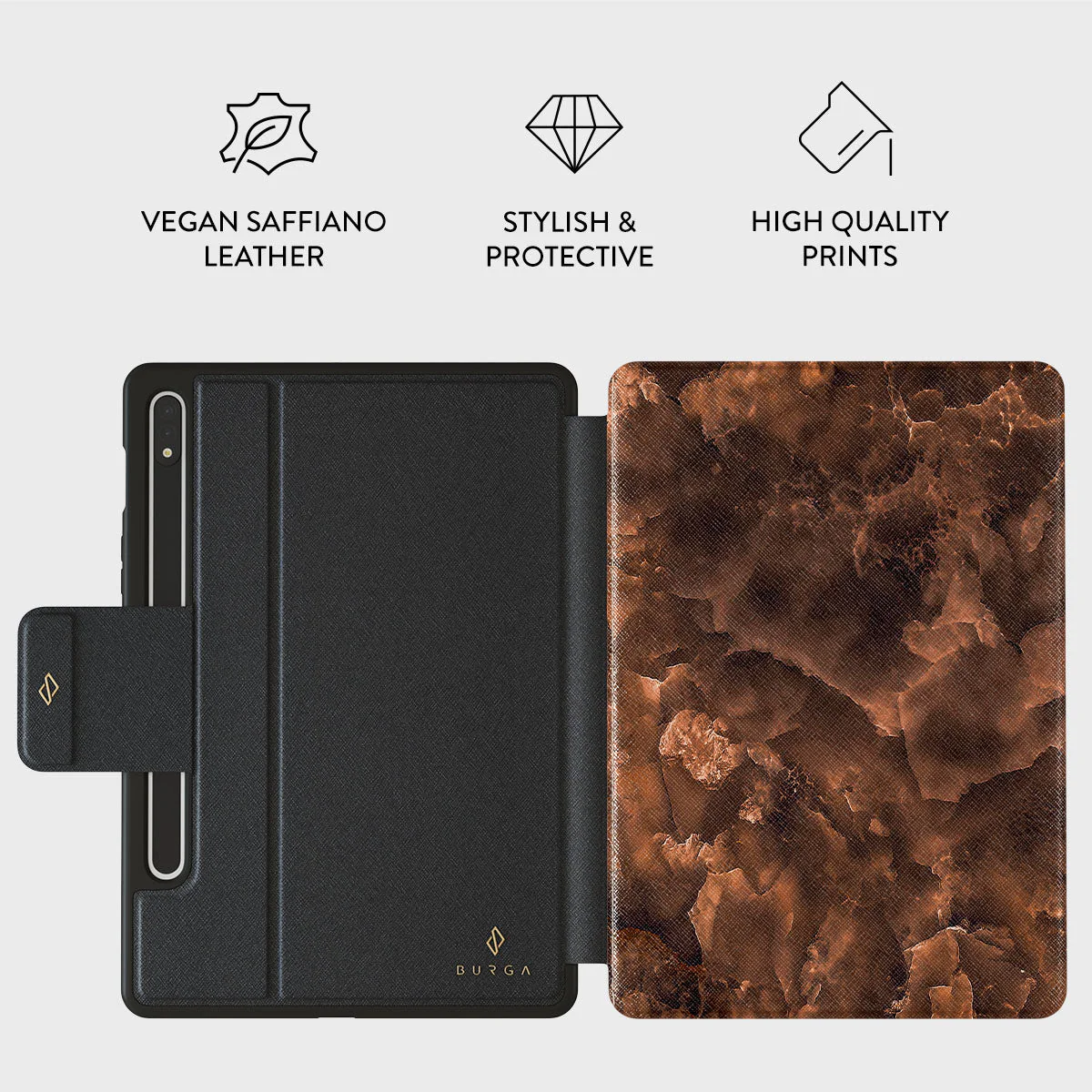 Toasted Chestnut - Brown Samsung Galaxy Tab S9 FE Case