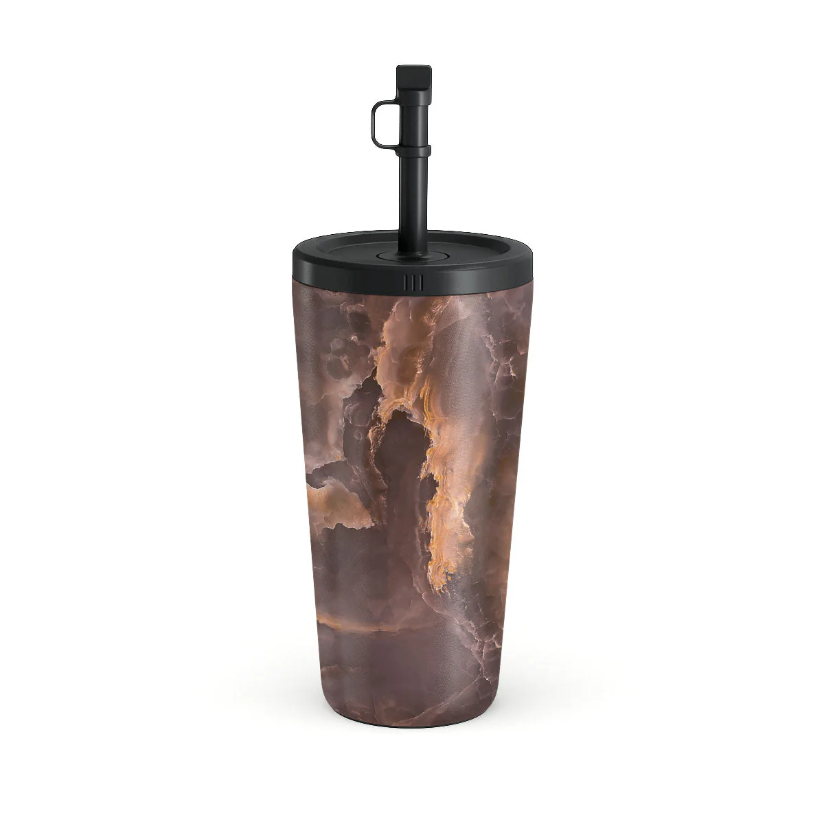 Fire Wood - Brown Marble Travel Mug