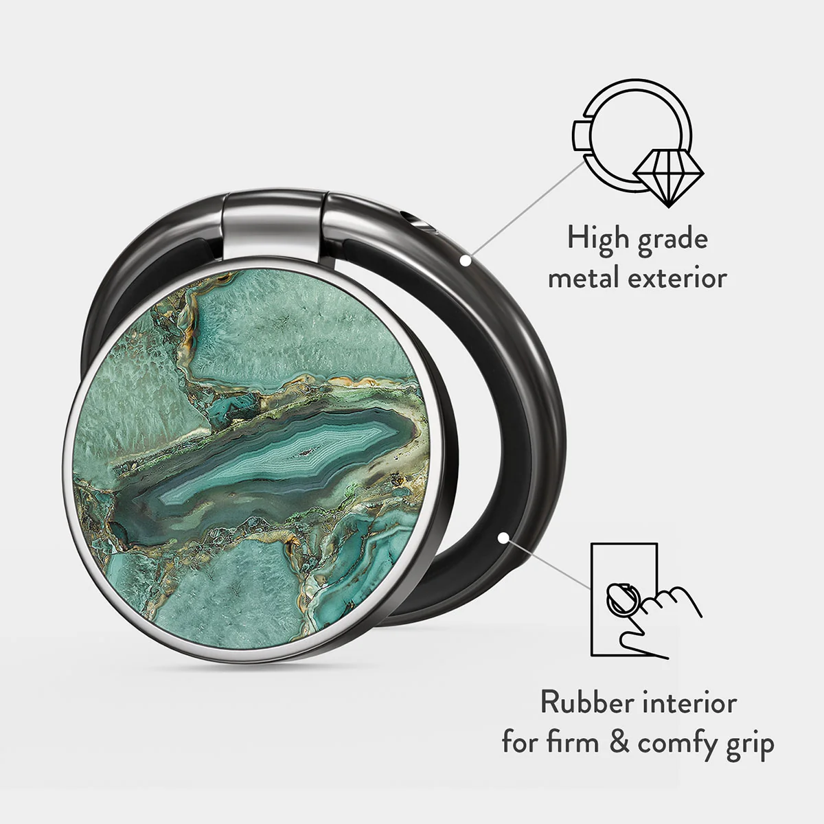 Ubud Jungle - Turquoise Adhesive Ring Holder