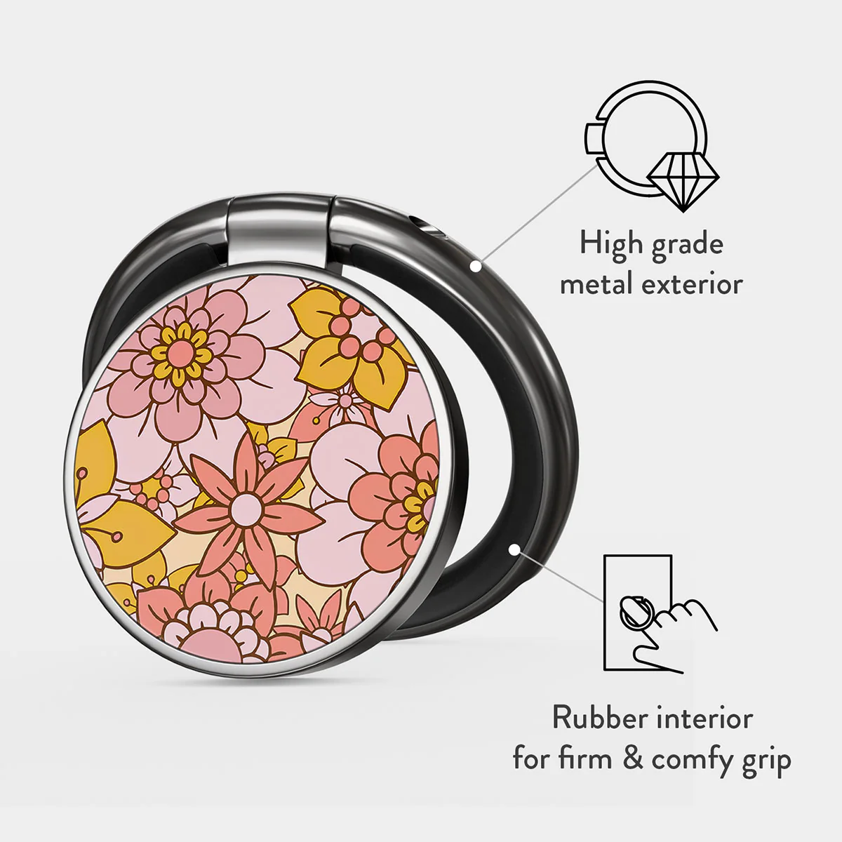 Garden Brunch - Floral Adhesive Ring Holder