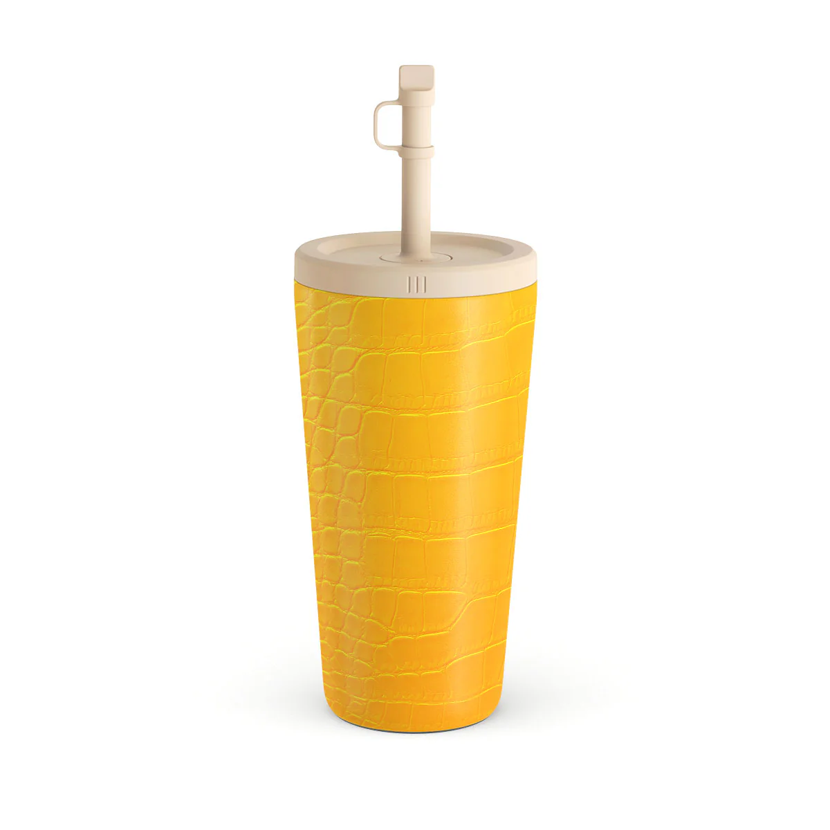 Canary Yellow - Snake Skin Travel Mug