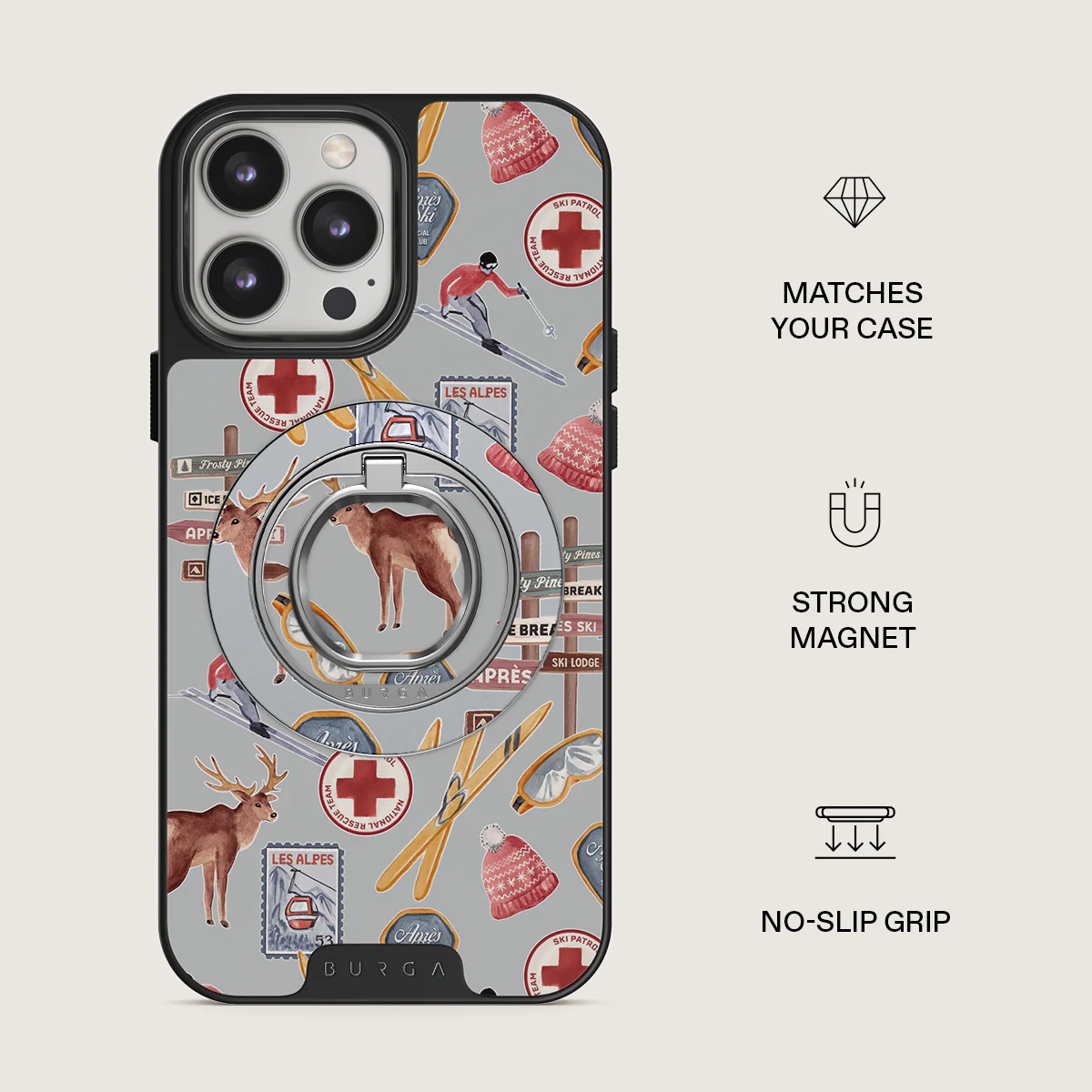 Les Alpes - Magnetic Ring Holder