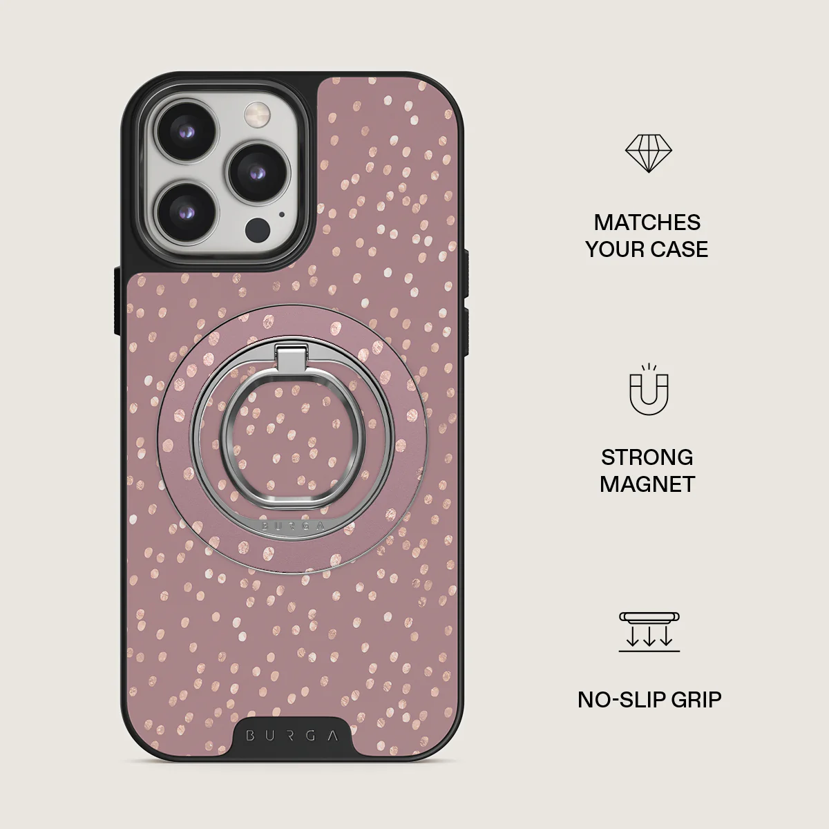 Hot Cocoa - Spotted Magnetic Ring Holder