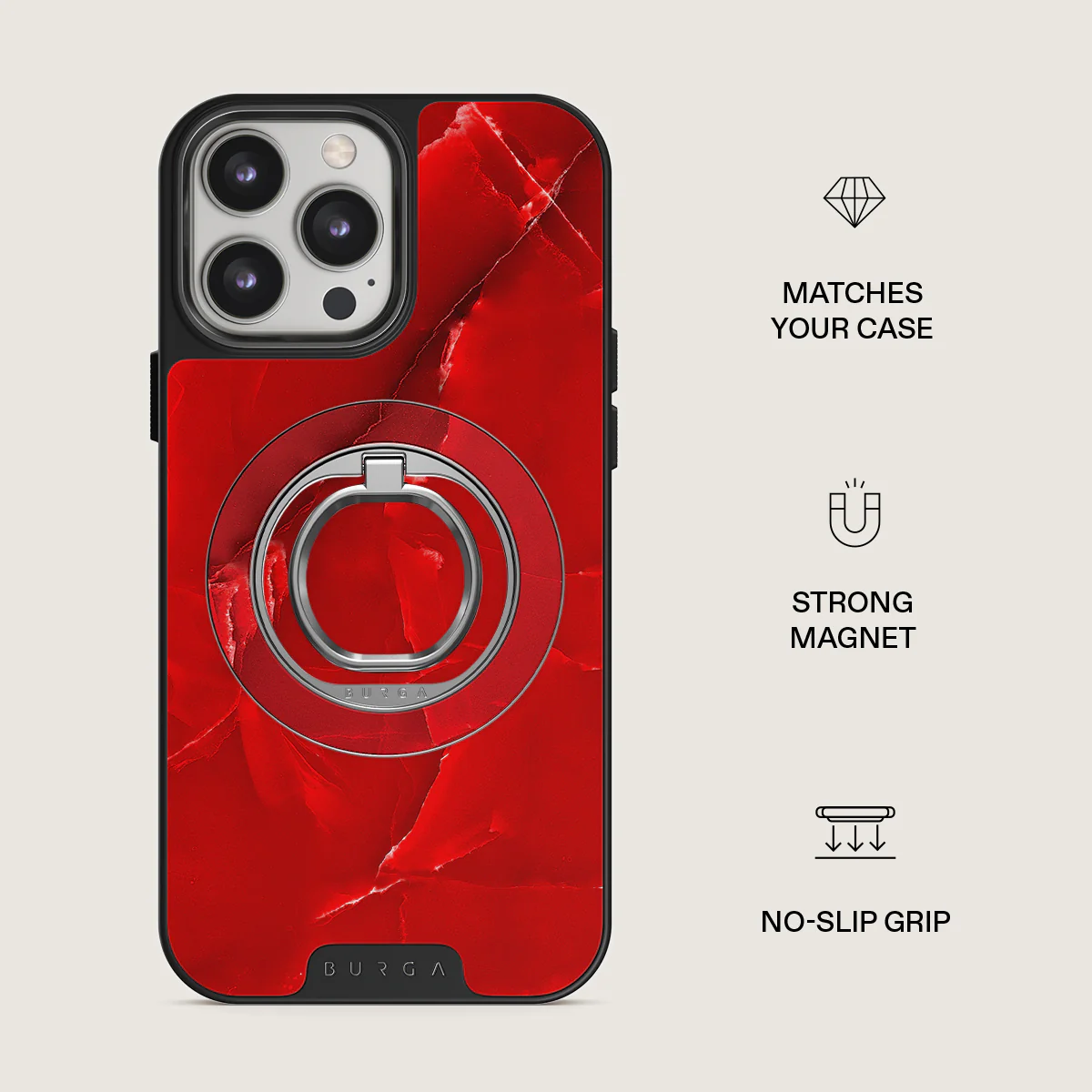 Wild Blaze - Red Magnetic Ring Holder