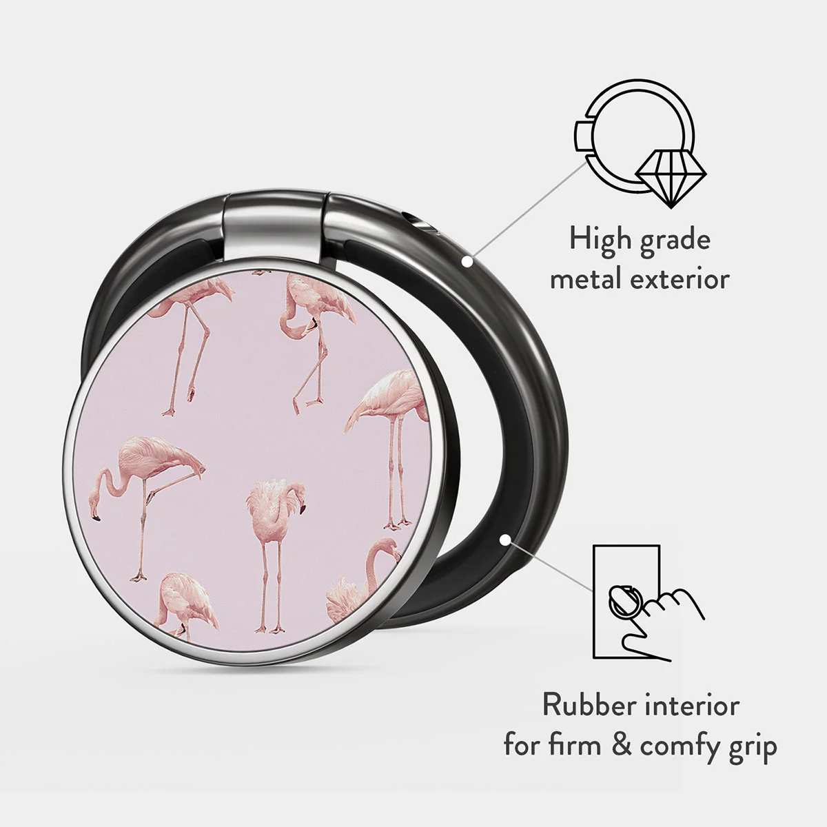 Nostalgic Pink - Flamingos Adhesive Ring Holder