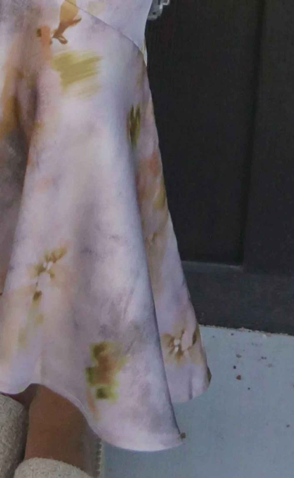 Strapless Floral Print Mermaid Dress