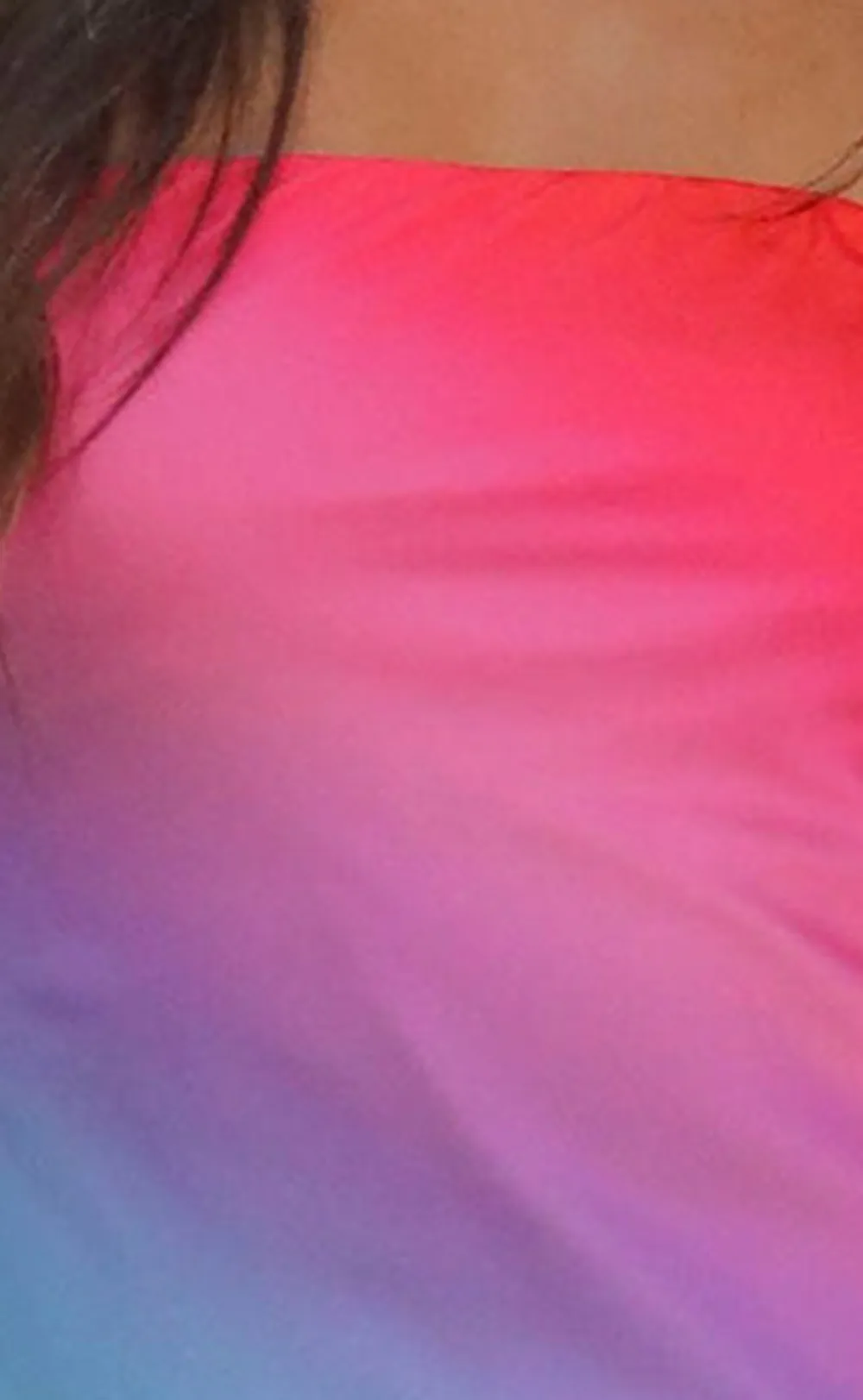 Ombre Strapless Maxi Dress