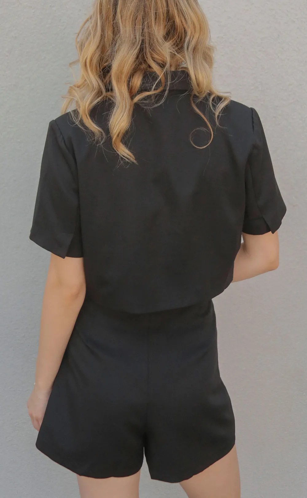 Cropped Blazer High Waisted Set