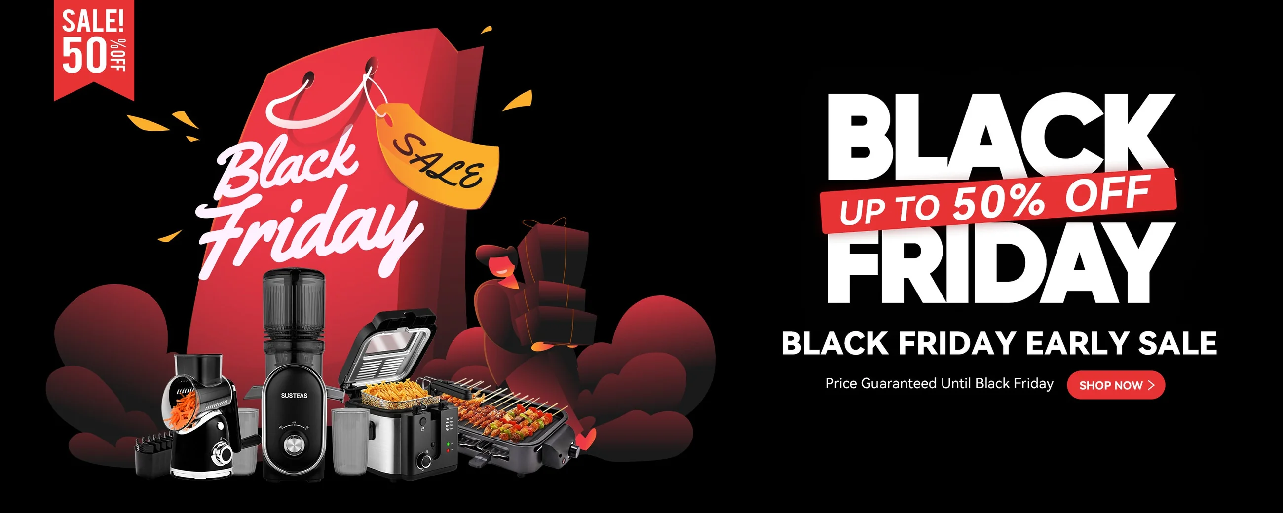 Black Friday Kitchen Deals 2025 | Up to 50% OFF on Juicers, Grills & More