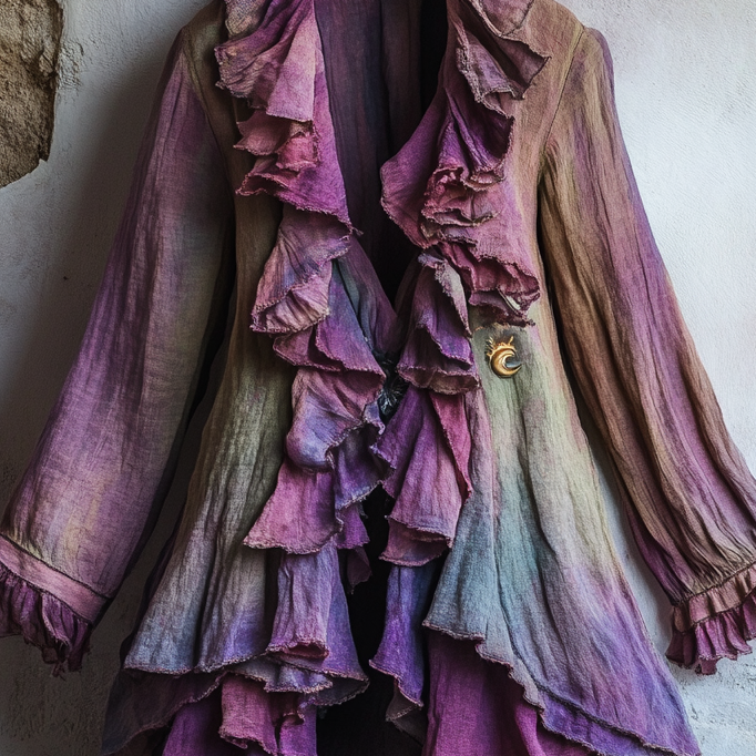 Ombre embroidered cardigan